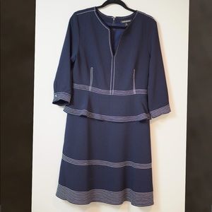 Banana republic peplum fit and flare dress